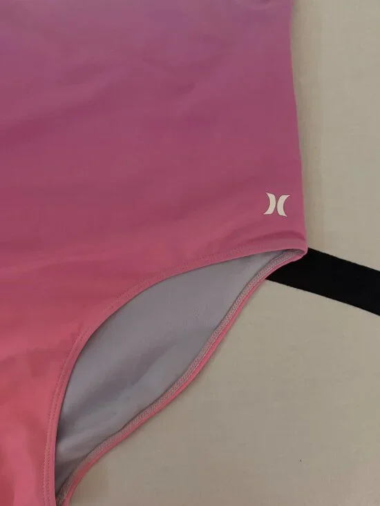 Hurley Girls' One Piece Swimsuit in China Rose Sz 14 - Picture 5 of 5